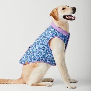 The Foggy Dog Blue and Purple Floral Dog Vest